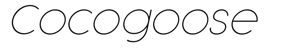 Cocogoose font preview